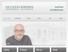 Tablet Screenshot of hecker-simonis.de